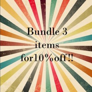 🌻Bundle 3 items for 10% off!! 🌻
